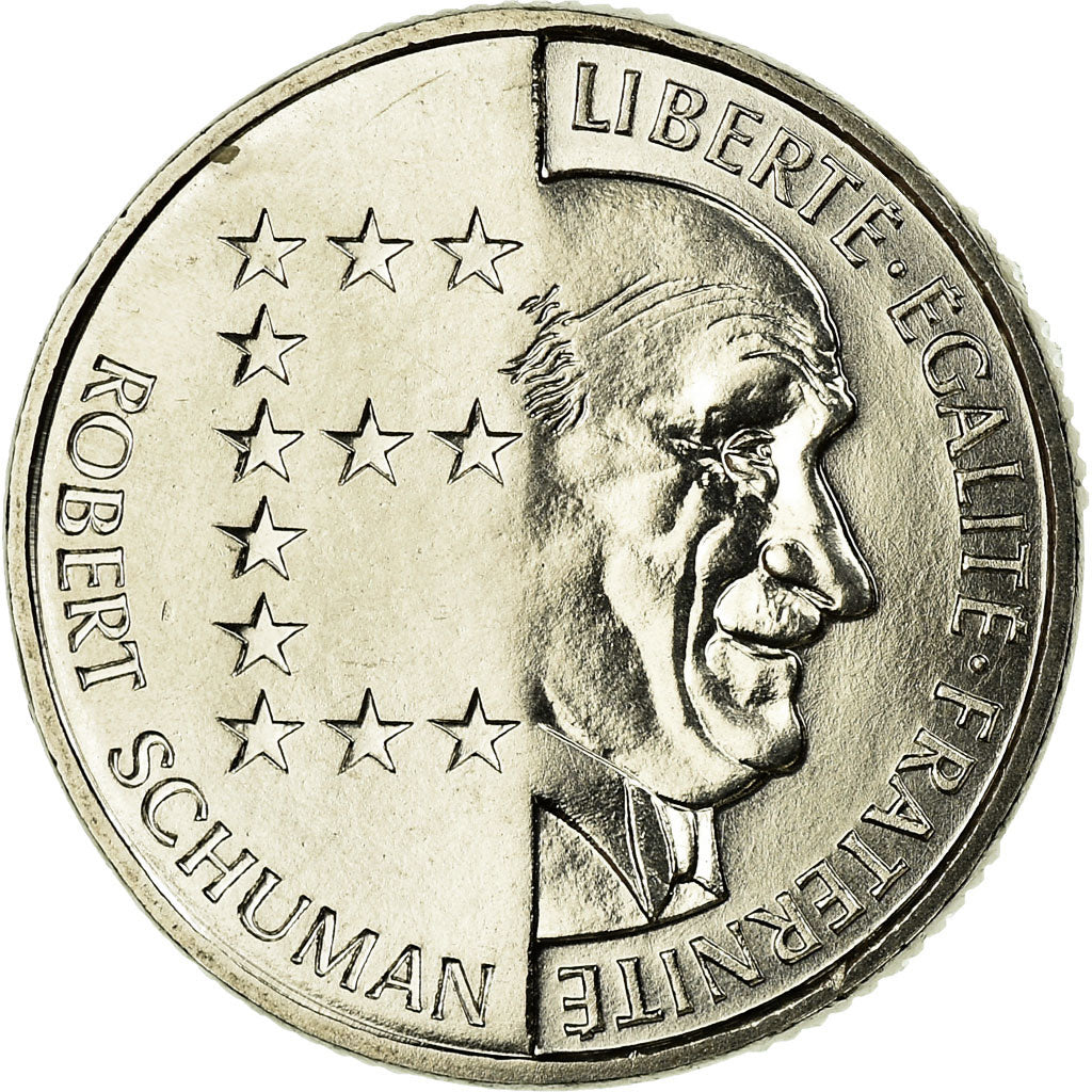 Moeda, França, Schumann, 10 Francs, 1986, Paris, MS(65-70), Níquel, KM:958