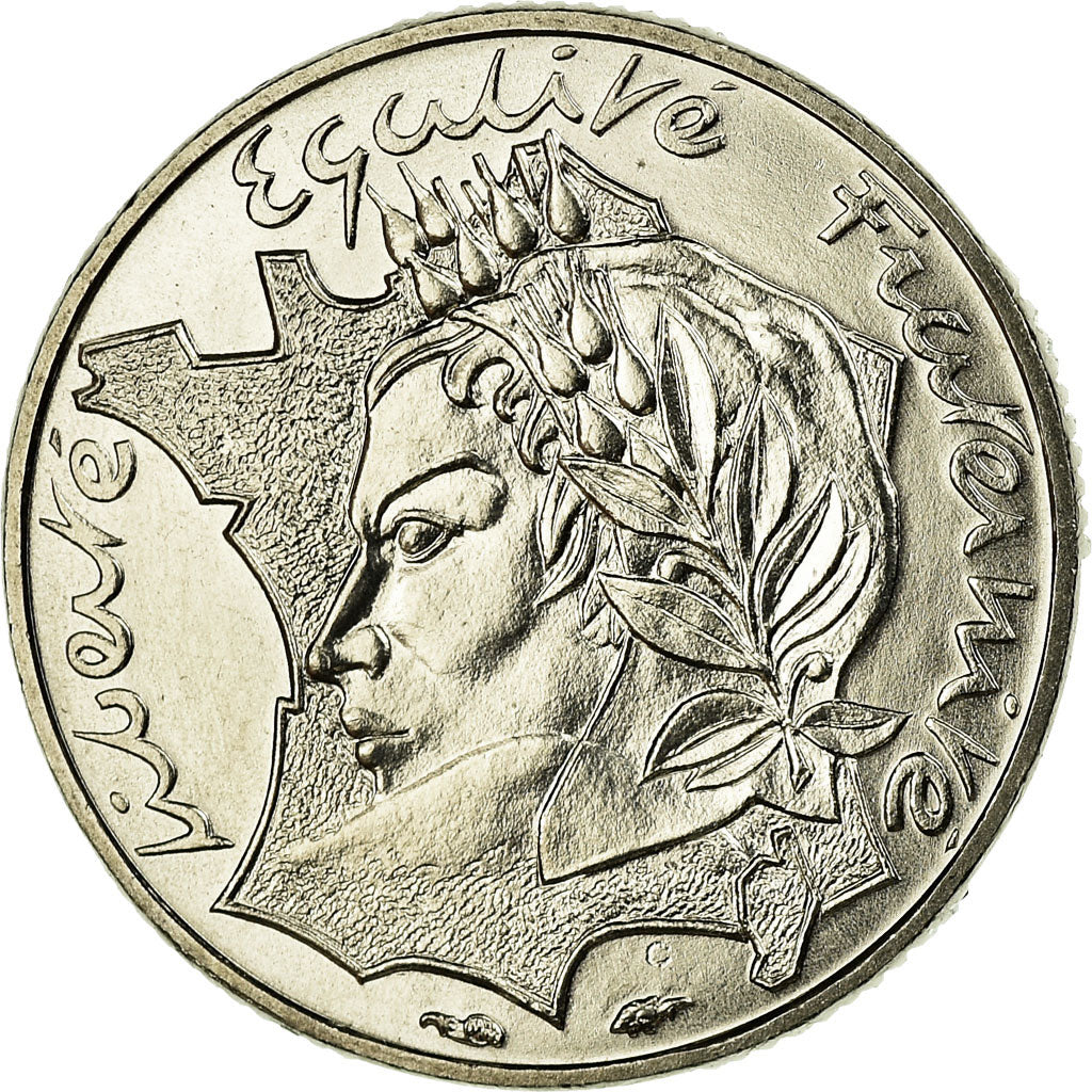 Moeda, França, Jimenez, 10 Francs, 1986, Paris, MS(65-70), Níquel, KM:959