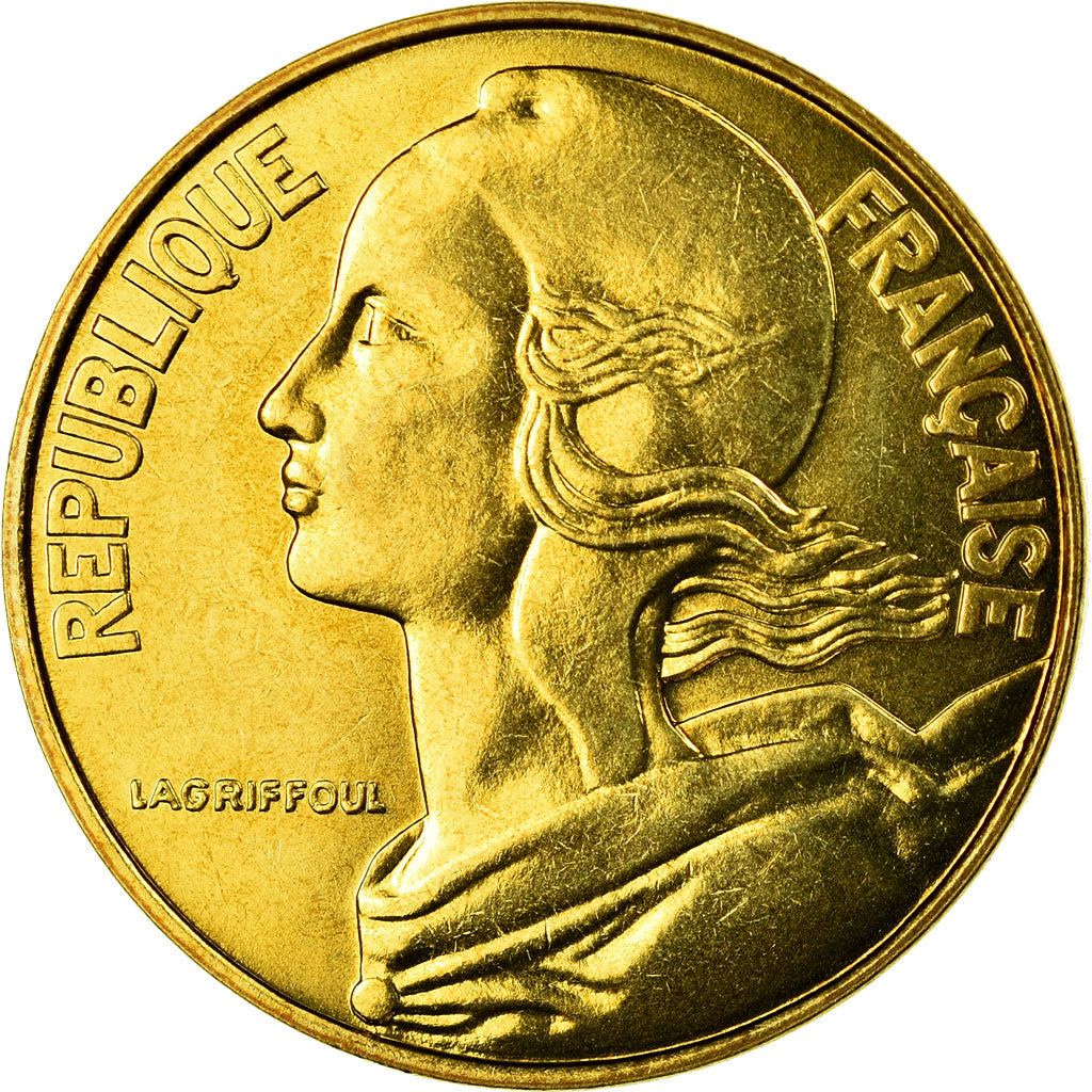 Moeda, França, Marianne, 20 Centimes, 1986, Paris, MS(65-70), Alumínio-Bronze