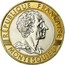 Coin, France, Montesquieu, 10 Francs, 1989, Paris, MS(65-70), Bi-Metallic