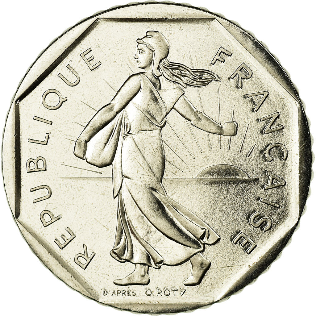 Moneda, Francia, Semeuse, 2 Francs, 1989, Paris, FDC, Níquel, KM:942.1