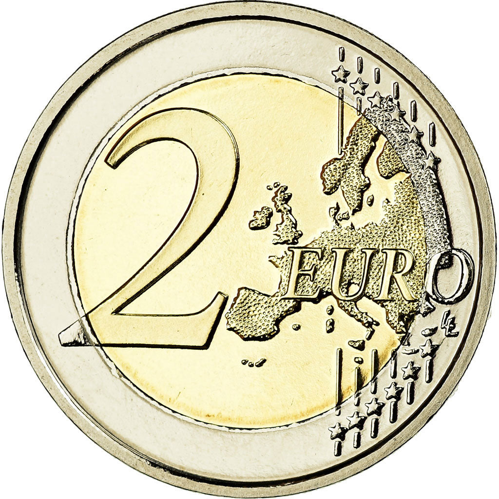 Belgium, 2 Euro, 10 ans de l'Euro, 2012, BE, MS(65-70), Bi-Metallic, KM:315