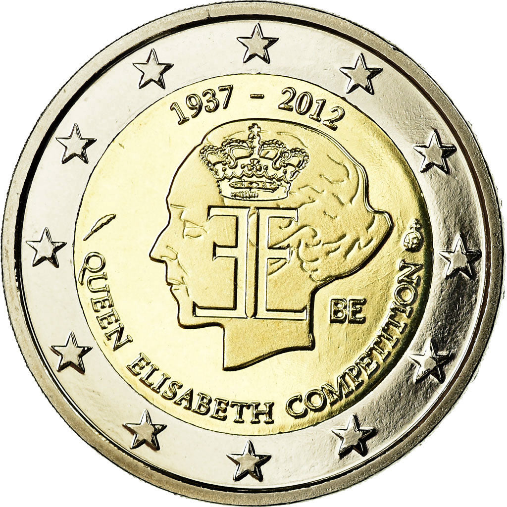 België, 2 Euro, Reine Elisabeth, 2012, BE, FDC, Bi-Metallic