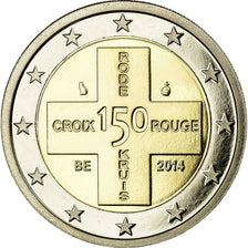 Belgium, 2 Euro, Croix Rouge, 2014, BE, MS(65-70), Bi-Metallic