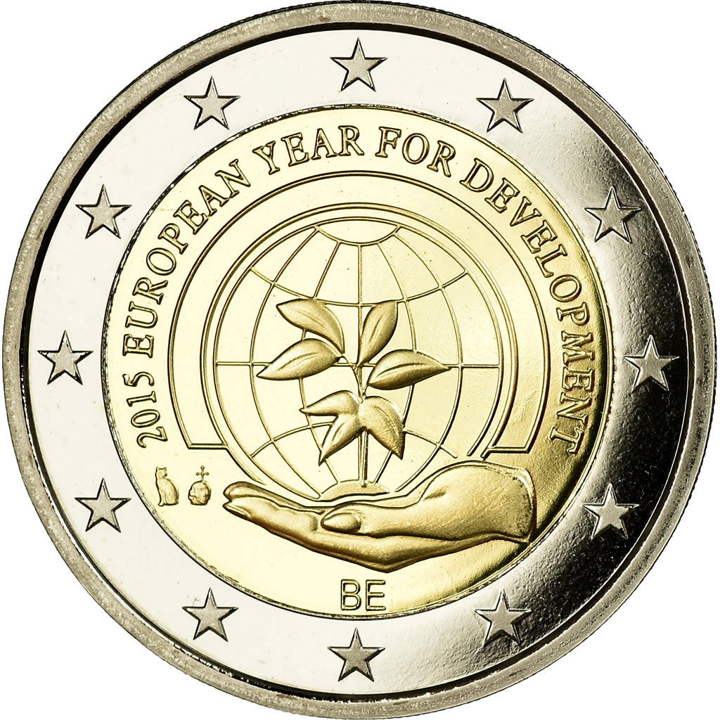 Belgium, 2 Euro, Année du développement, 2015, BE, MS(65-70), Bi-Metallic