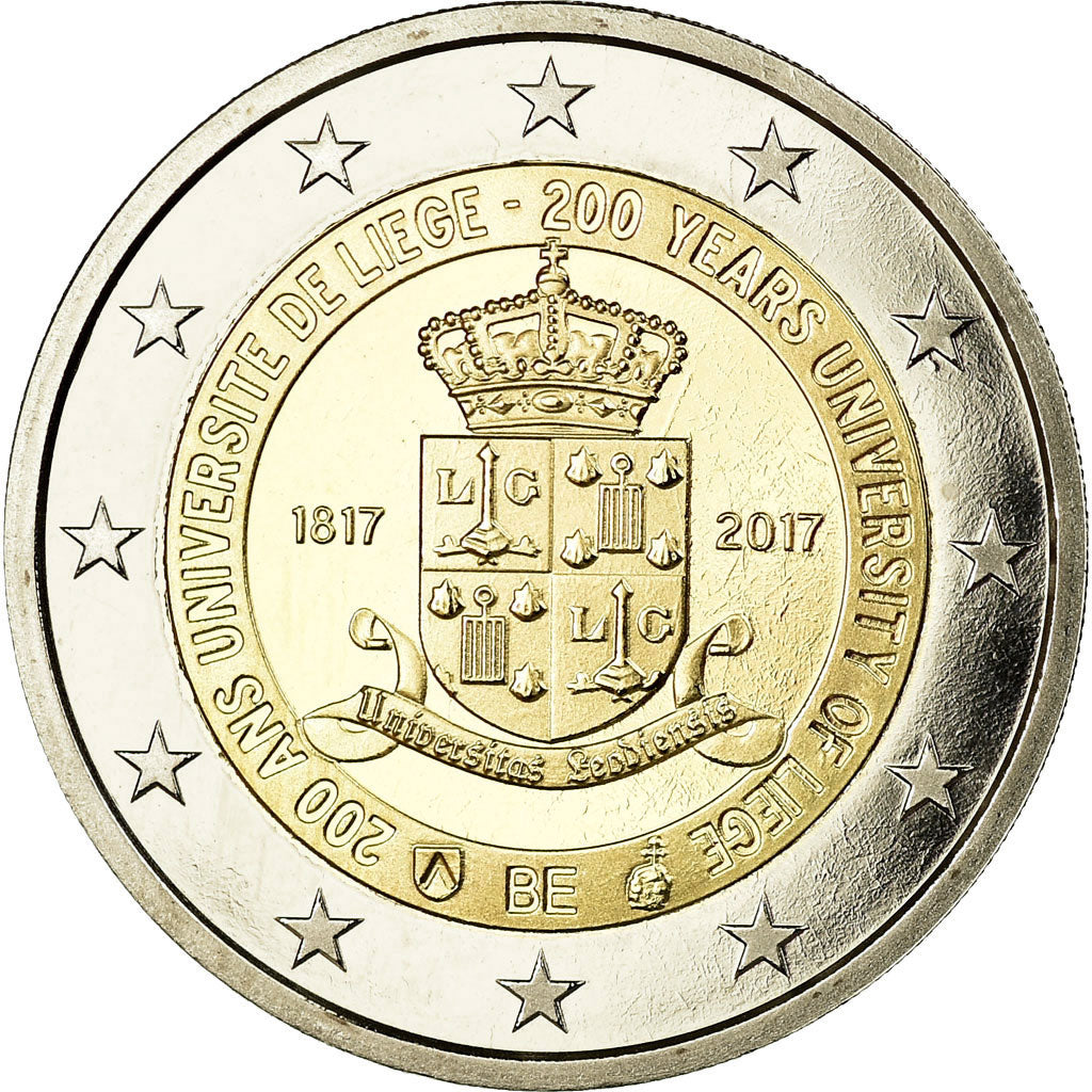 Belgium, 2 Euro, Université de Liège, 2017, BE, MS(65-70), Bi-Metallic