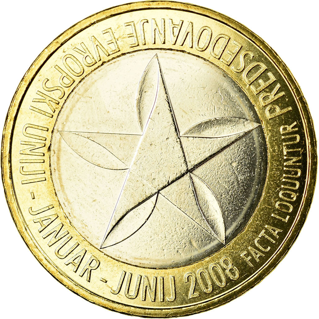 Slovenia, 3 Euro, 2008, SPL, Bi-metallico, KM:81