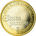 Slovenia, 3 Euro, Anniversaire du 1er texte imprimé, 2015, MS(63), Bi-Metallic