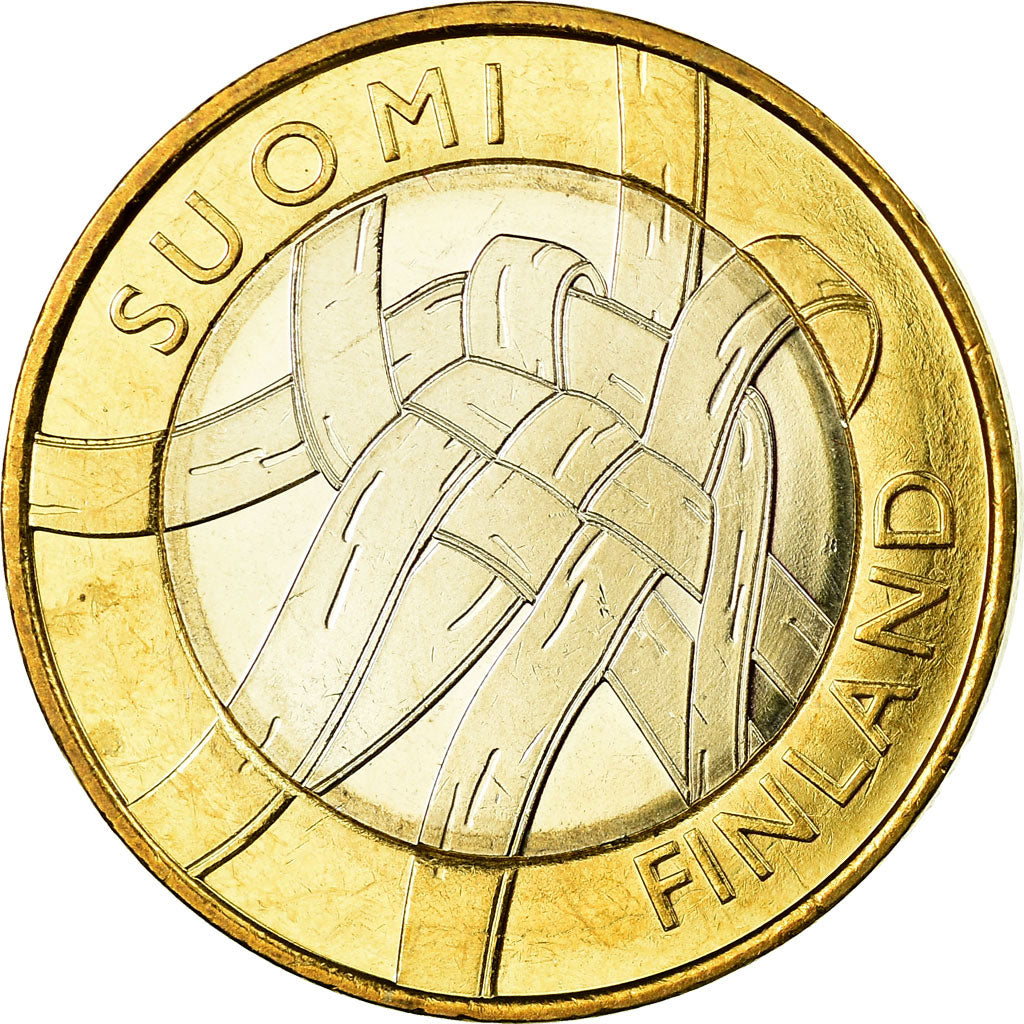Finland, 5 Euro, Province de la Carélie, 2011, MS(63), Bi-Metallic, KM:159