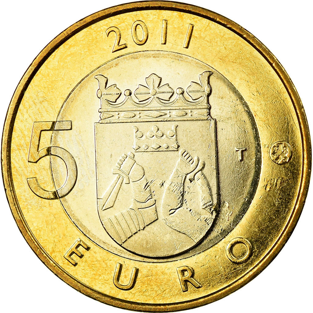 Finland, 5 Euro, Province de la Carélie, 2011, MS(63), Bi-Metallic, KM:159