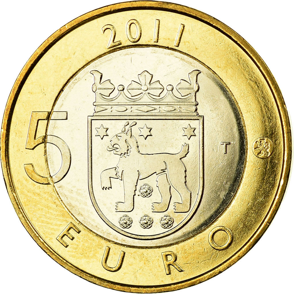 Finnland, 5 Euro, Province de Häme, 2011, UNZ, Bi-Metallic, KM:161