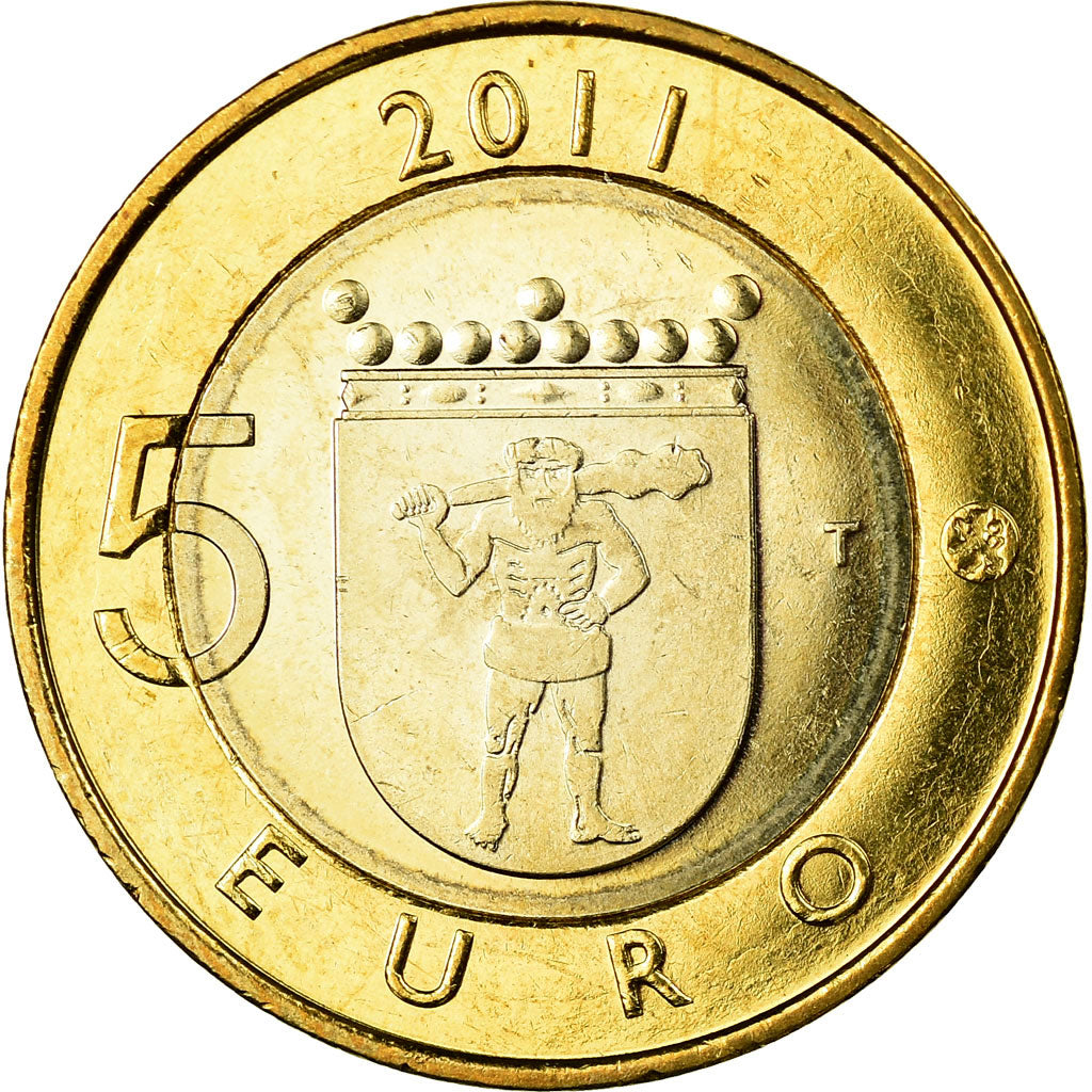 Finnland, 5 Euro, Province de Laponie, 2011, UNZ, Bi-Metallic, KM:170