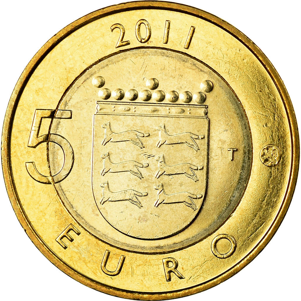 Finland, 5 Euro, Province d'Ostrobotnie, 2011, MS(63), Bi-Metallic, KM:171