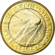 Finland, 5 Euro, Championnats du monde de Hockey, 2012, MS(63), Bi-Metallic