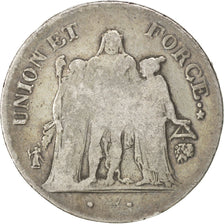 Münze, Frankreich, Union et Force, 5 Francs, 1800, Bayonne, S+, Silber