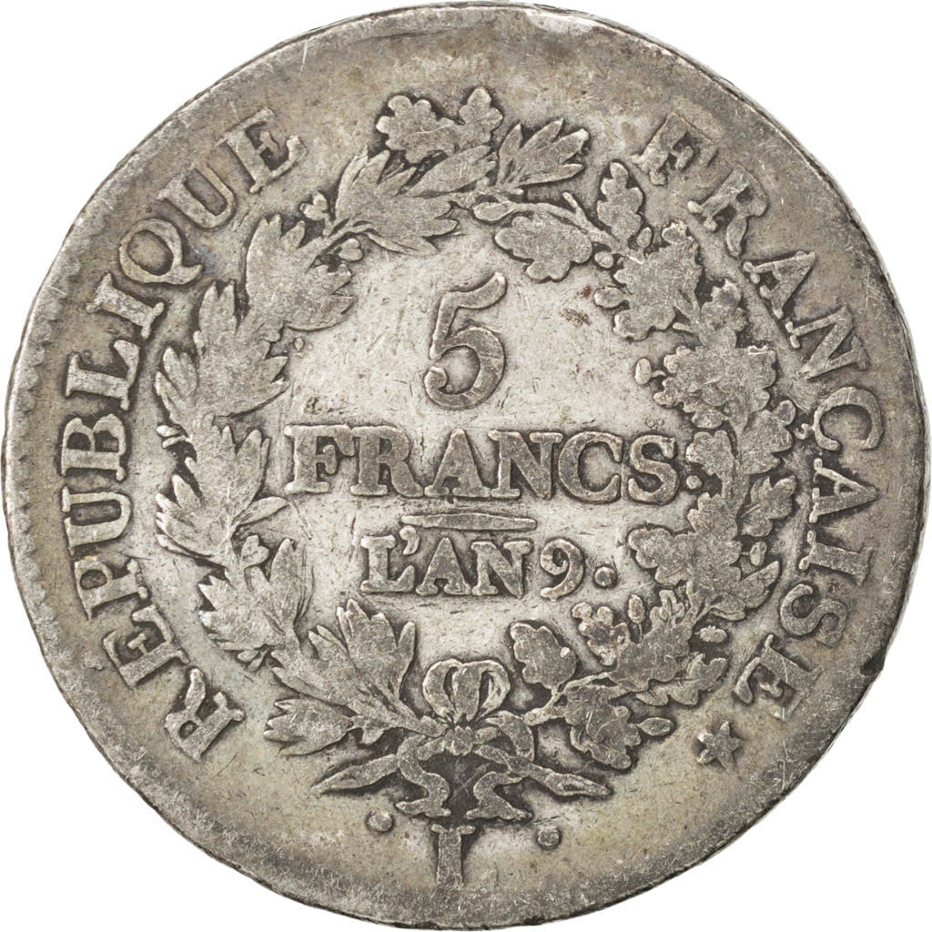 Monnaie, France, Union et Force, 5 Francs, 1800, Bayonne, TB+, Argent, KM:639.6