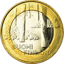 Finnland, 5 Euro, Site funéraire de Sammallahdenmäki, 2013, UNZ, Bi-Metallic
