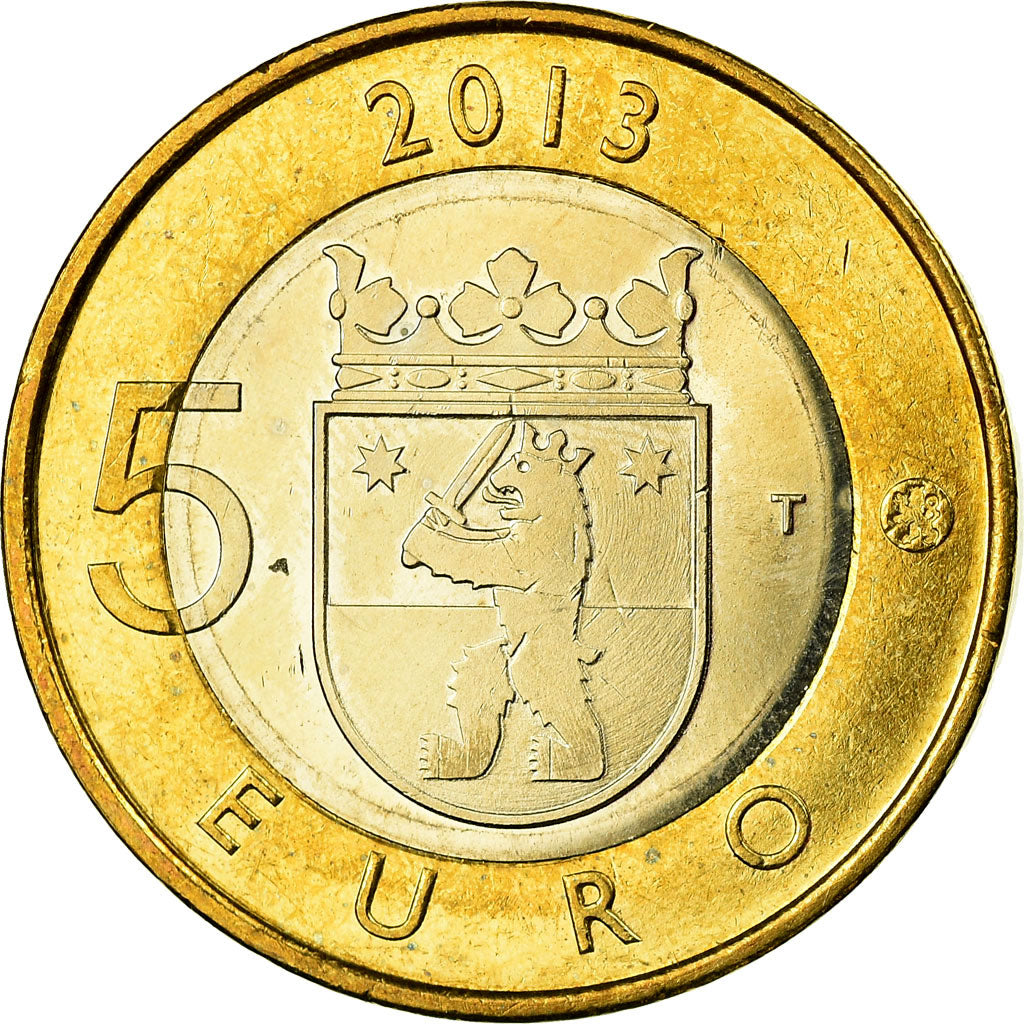 Finnland, 5 Euro, Site funéraire de Sammallahdenmäki, 2013, UNZ, Bi-Metallic