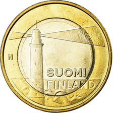 Finland, 5 Euro, Le phare de Sälskär, 2013, MS(63), Bi-Metallic, KM:200