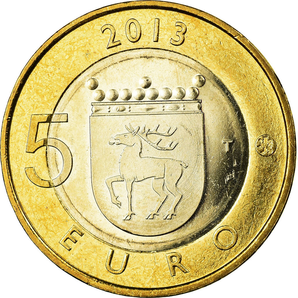 Finland, 5 Euro, Le phare de Sälskär, 2013, MS(63), Bi-Metallic, KM:200