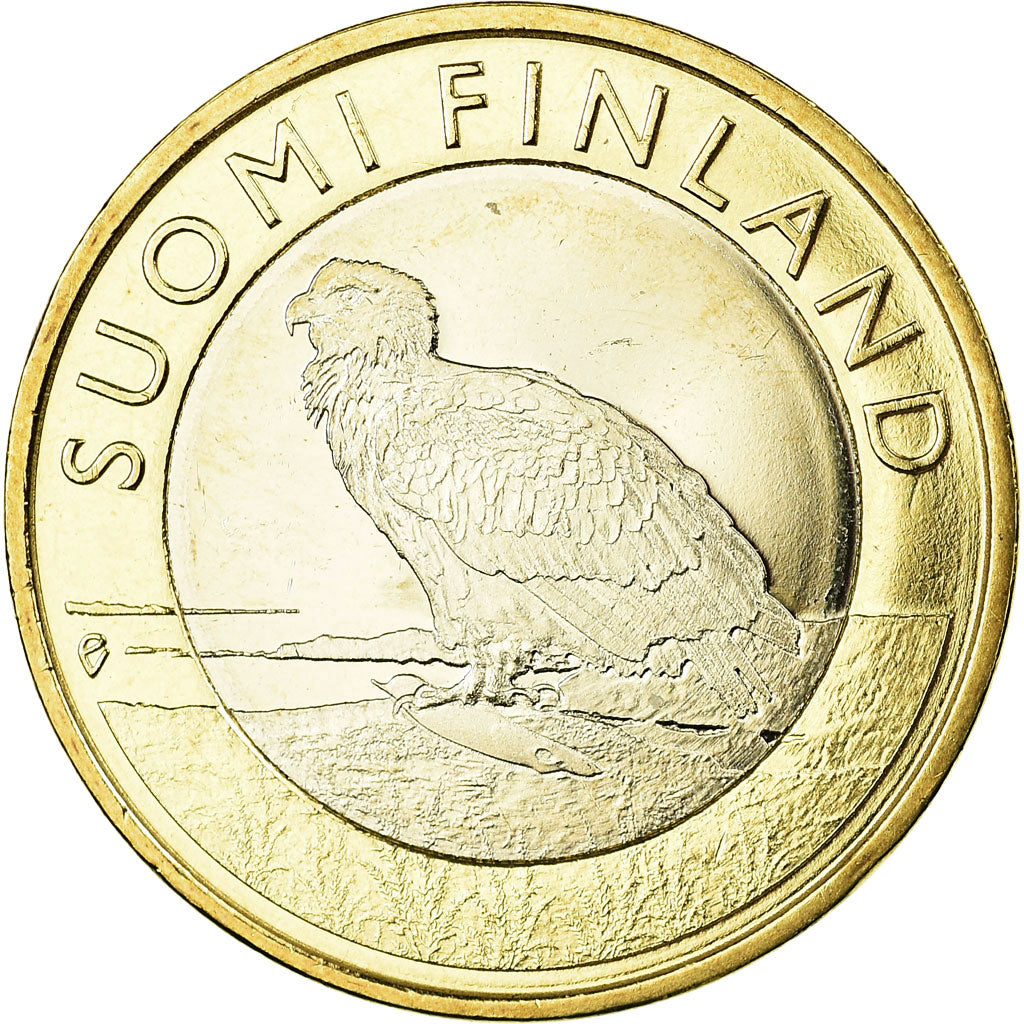 Finnland, 5 Euro, Le pygargue à queue blanche en Åland, 2014, UNZ