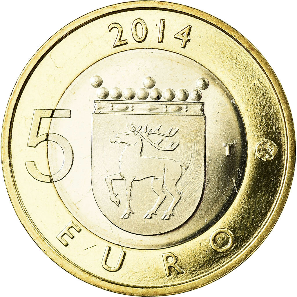 Finnland, 5 Euro, Le pygargue à queue blanche en Åland, 2014, UNZ