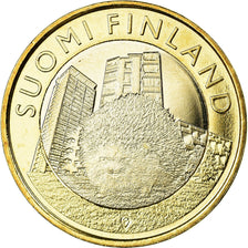Finland, 5 Euro, Le hérisson en Uusimaa, 2015, MS(63), Bi-Metallic, KM:239