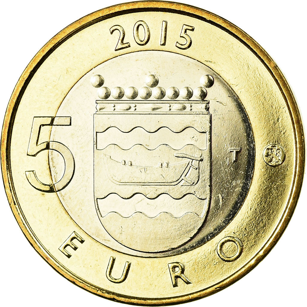 Finland, 5 Euro, Le hérisson en Uusimaa, 2015, MS(63), Bi-Metallic, KM:239