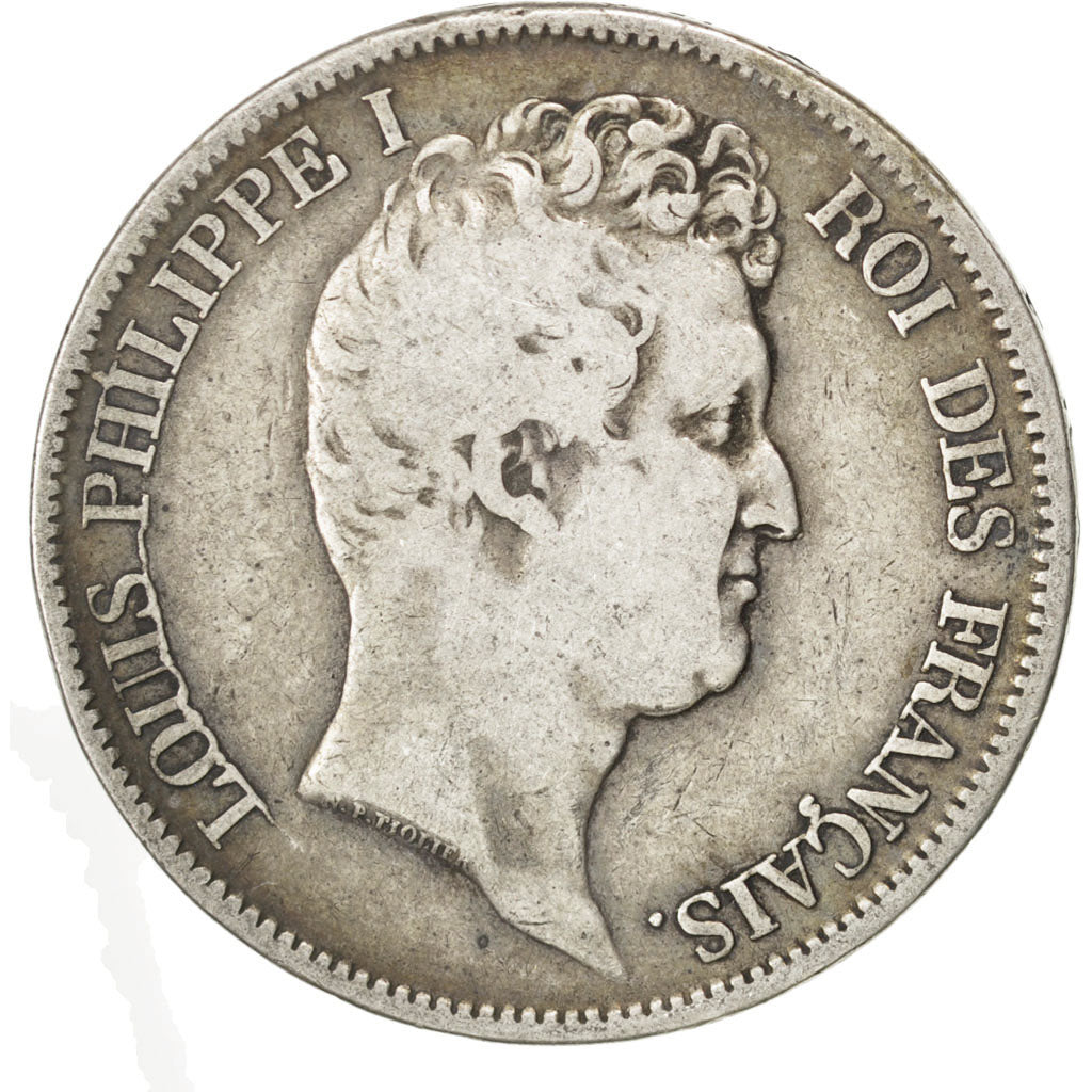 FRANCE, Louis-Philippe, 5 Francs, 1831, Paris, KM #735.1, VF(20-25), Silver,...
