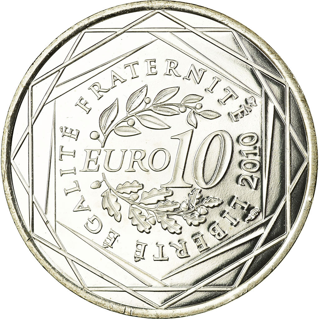 France, 10 Euro, Corse, 2010, MS(63), Silver, Gadoury:EU399, KM:1658