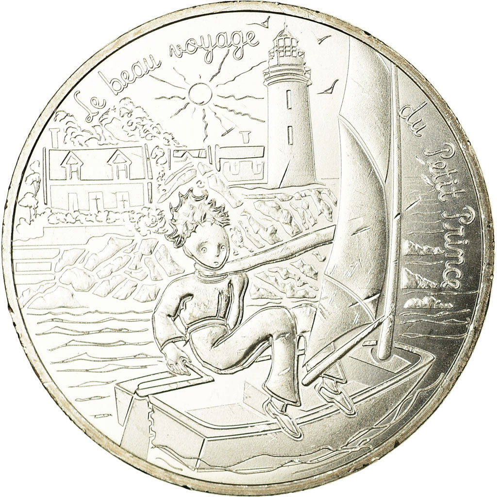 France, 10 Euro, Le Petit Prince fait de la voile, 2016, SPL, Argent