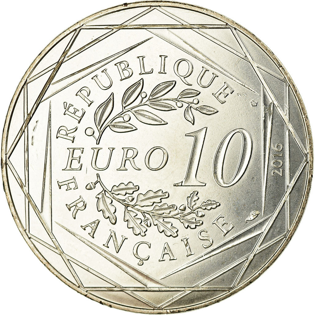 France, 10 Euro, Le Petit Prince fait de la voile, 2016, SPL, Argent