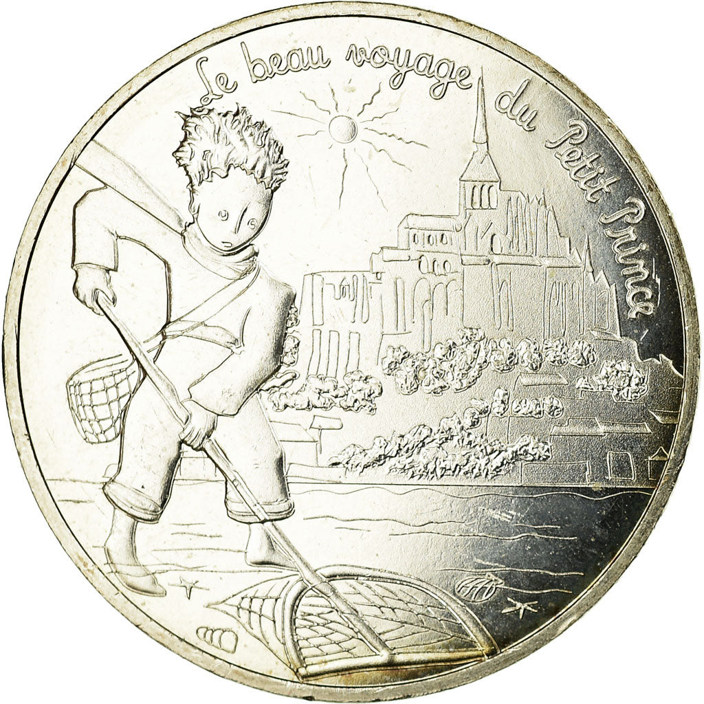 France, 10 Euro, Le Petit Prince au Mont Saint-Michel, 2016, MS(63), Silver