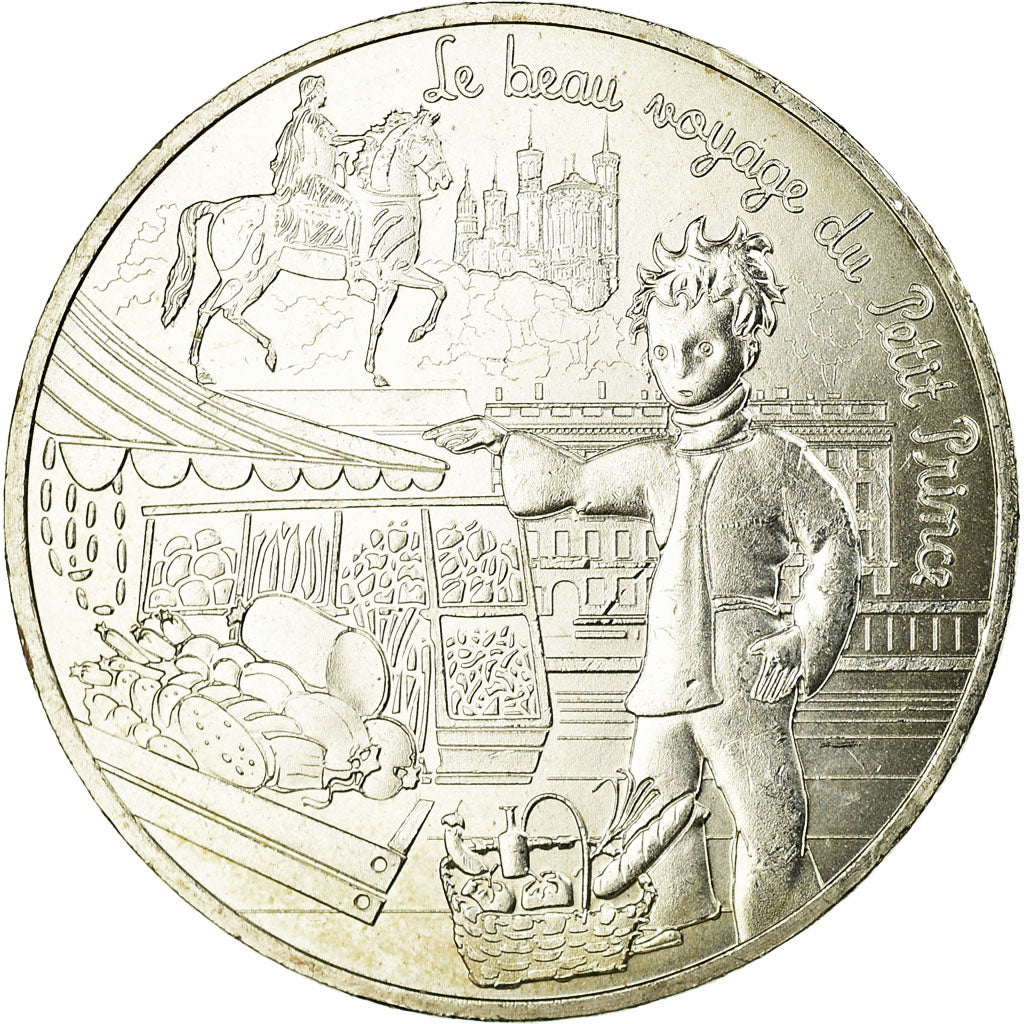 França, 10 Euro, Le Petit Prince - Lyon et la gastronomie, 2016, MS(63), Prata