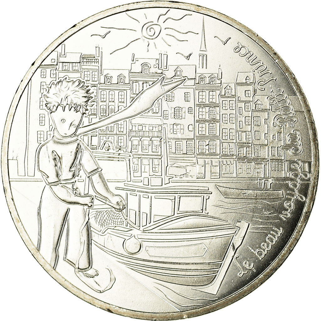 Francia, 10 Euro, Le Petit Prince revient de la pêche, 2016, SC, Plata