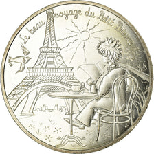 France, 10 Euro, Le Petit Prince en terrasse à Paris, 2016, MS(63), Silver
