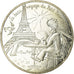 France, 10 Euro, Le Petit Prince en terrasse à Paris, 2016, MS(63), Silver