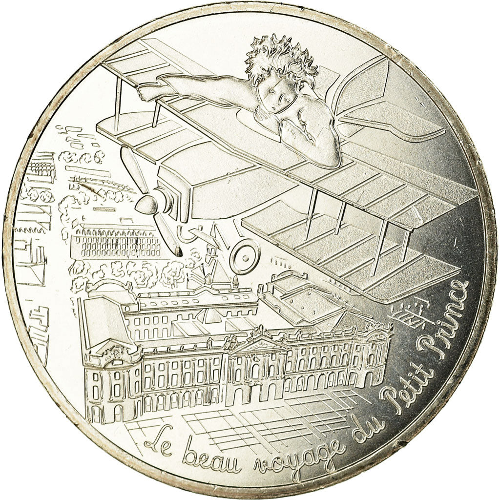 Frankreich, 10 Euro, Le Petit Prince en avion, 2016, UNZ, Silber, Gadoury:EU834