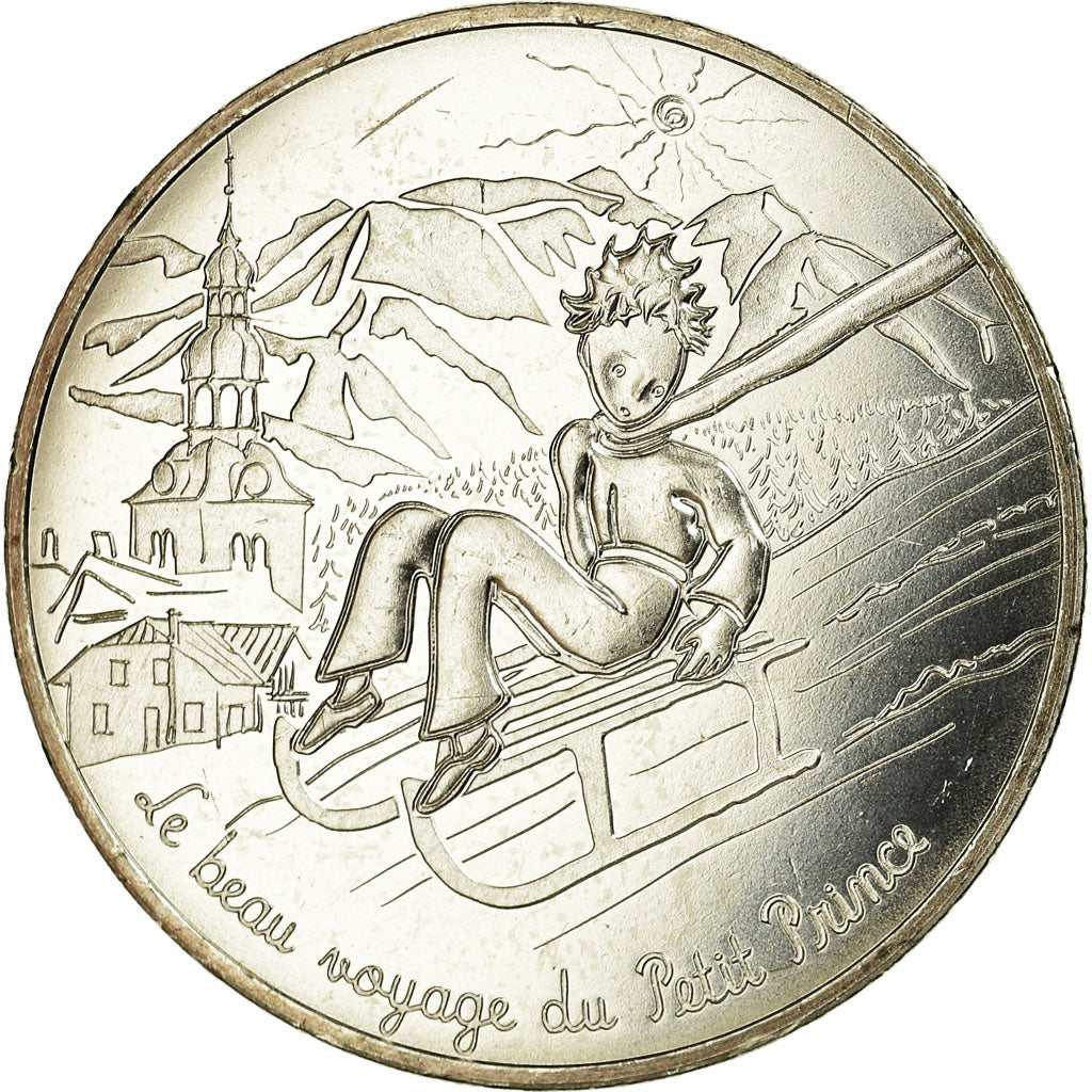 Frankrijk, 10 Euro, Le Petit Prince fait de la luge, 2016, UNC-, Zilver