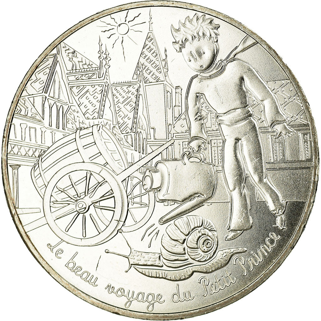 France, 10 Euro, Le Petit Prince en Bourgogne, 2016, MS(63), Silver