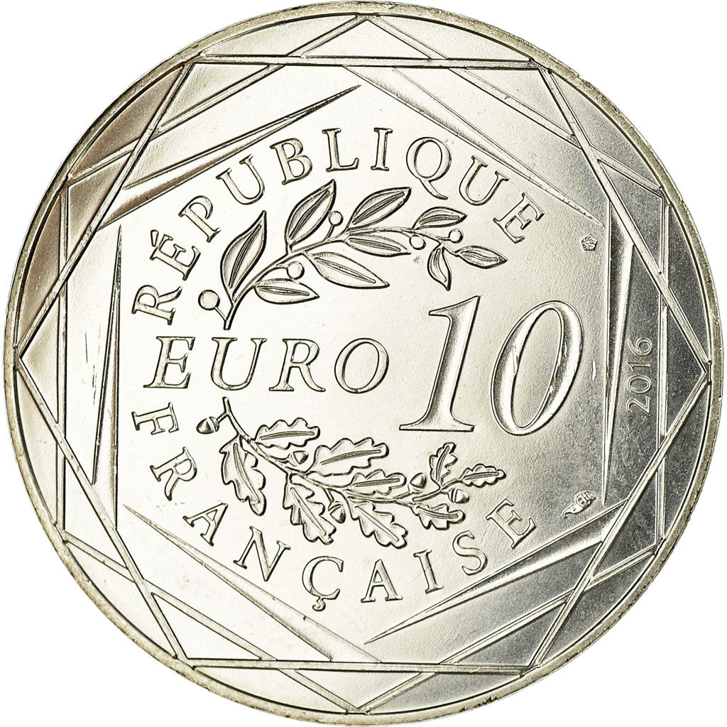 France, 10 Euro, Le Petit Prince en Bourgogne, 2016, MS(63), Silver