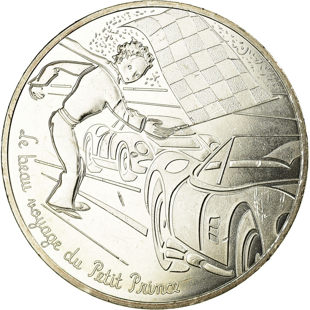 Francia, 10 Euro, Le Petit Prince aux courses de voitures, 2016, SPL, Argento