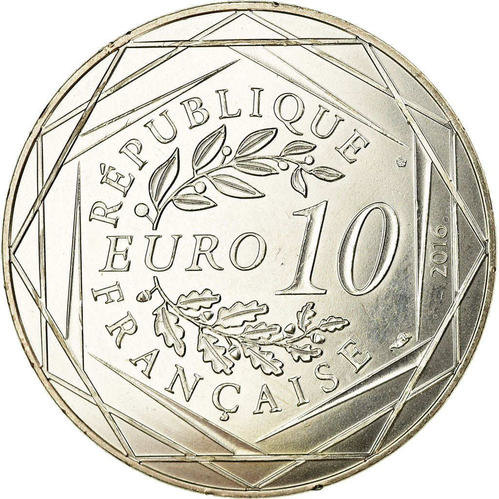 Francia, 10 Euro, Le Petit Prince aux courses de voitures, 2016, SPL, Argento
