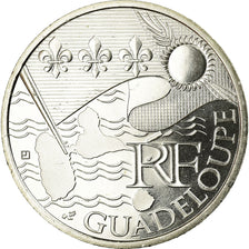 Frankrijk, 10 Euro, Guadeloupe, 2010, UNC-, Zilver, KM:1655