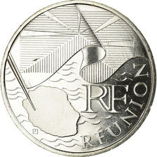 France, 10 Euro, Réunion, 2010, MS(63), Silver, KM:1669