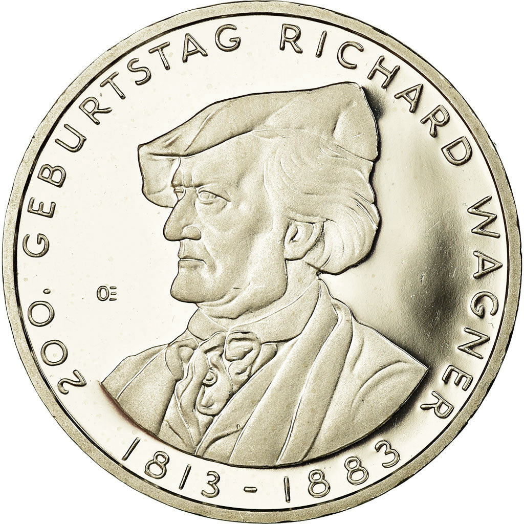 Germany, 10 Euro, Richard Wagner, 2013, MS(65-70), Silver, KM:316