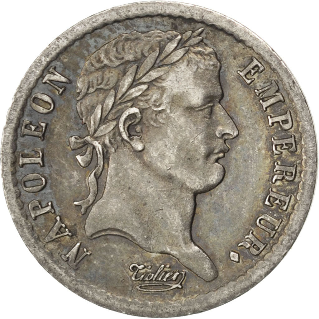 FRANCE, Demi Franc, 1811, Rouen, KM #691.2, AU(50-53), Silver, Gadoury #399,...