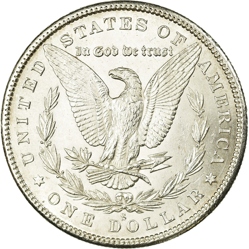 Coin, United States, Morgan Dollar, Dollar, 1880, U.S. Mint, San Francisco