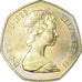 Moneda, Gran Bretaña, Elizabeth II, 50 Pence, 1982, Proof, FDC, Cobre -