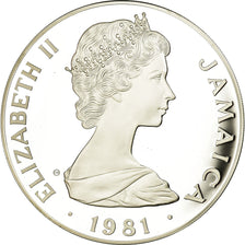 Coin, Jamaica, Elizabeth II, 25 Dollars, 1981, British Royal Mint, Proof
